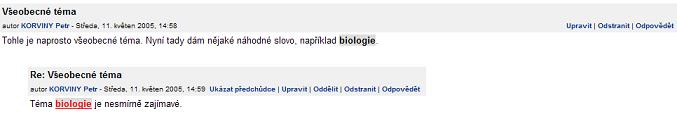 Odkaz na pojem ze slovnku v diskuznm fru