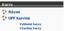 Menu Kurzy